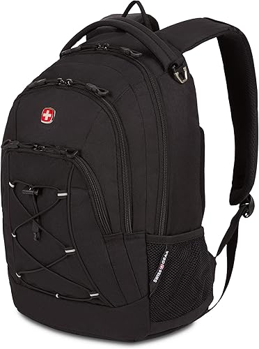 SwissGear Mochila elástica ligera 1186 Travel Gear, Negro (Versión Laptop), 17-Inch, Mochila elástica 1186