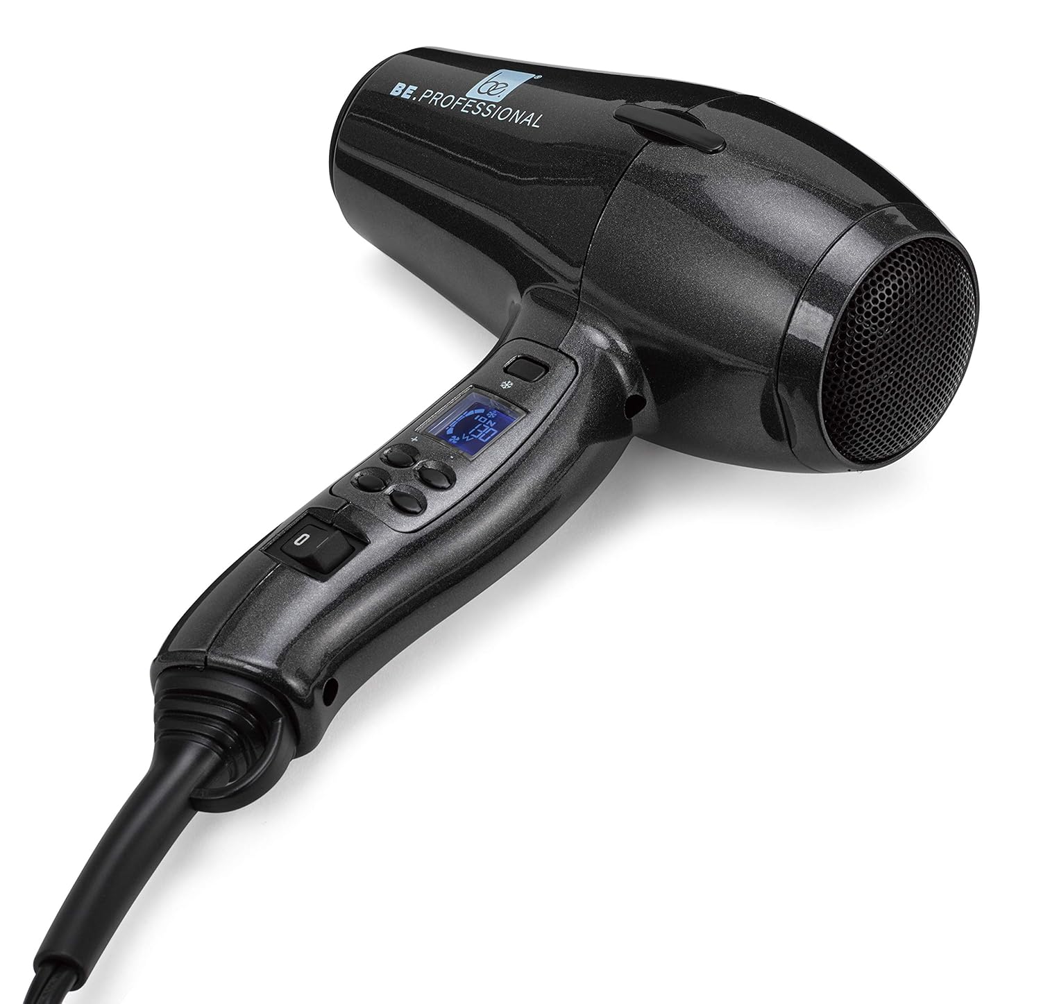 Be Professional Pearl Black Digital Dryer with Short Nozzle