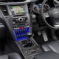 Vista 7 de Rock Lights - Interruptor basculante de 5 pines láser encendido/apagado luz LED azul 20A/12V 10A/24V interruptor de palanca con set de cables puente