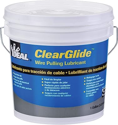 IDEAL ClearGlide 31-381 Wire Pulling Lubricant, 1 gal Pail, Gel, Clear, 1.09