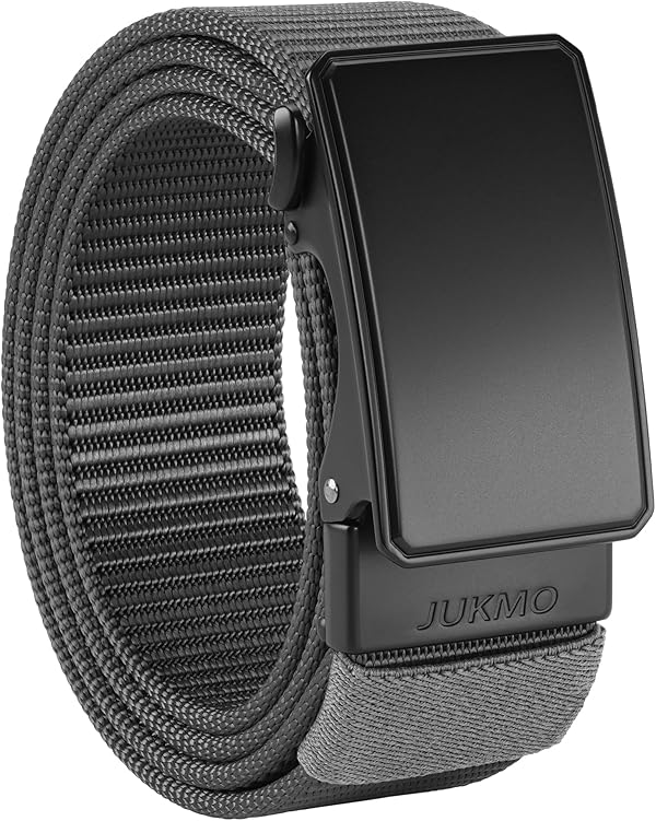 JUKMO Automatik Gürtel Herren, Nylon 3,8cm Ratsche Gürtel