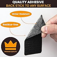 Vista 4 de GGR Supplies Cómodo y resistente juegos de tiras de cierre de nailon con velcro con respaldo adhesivo resistente para un montaje sin daños