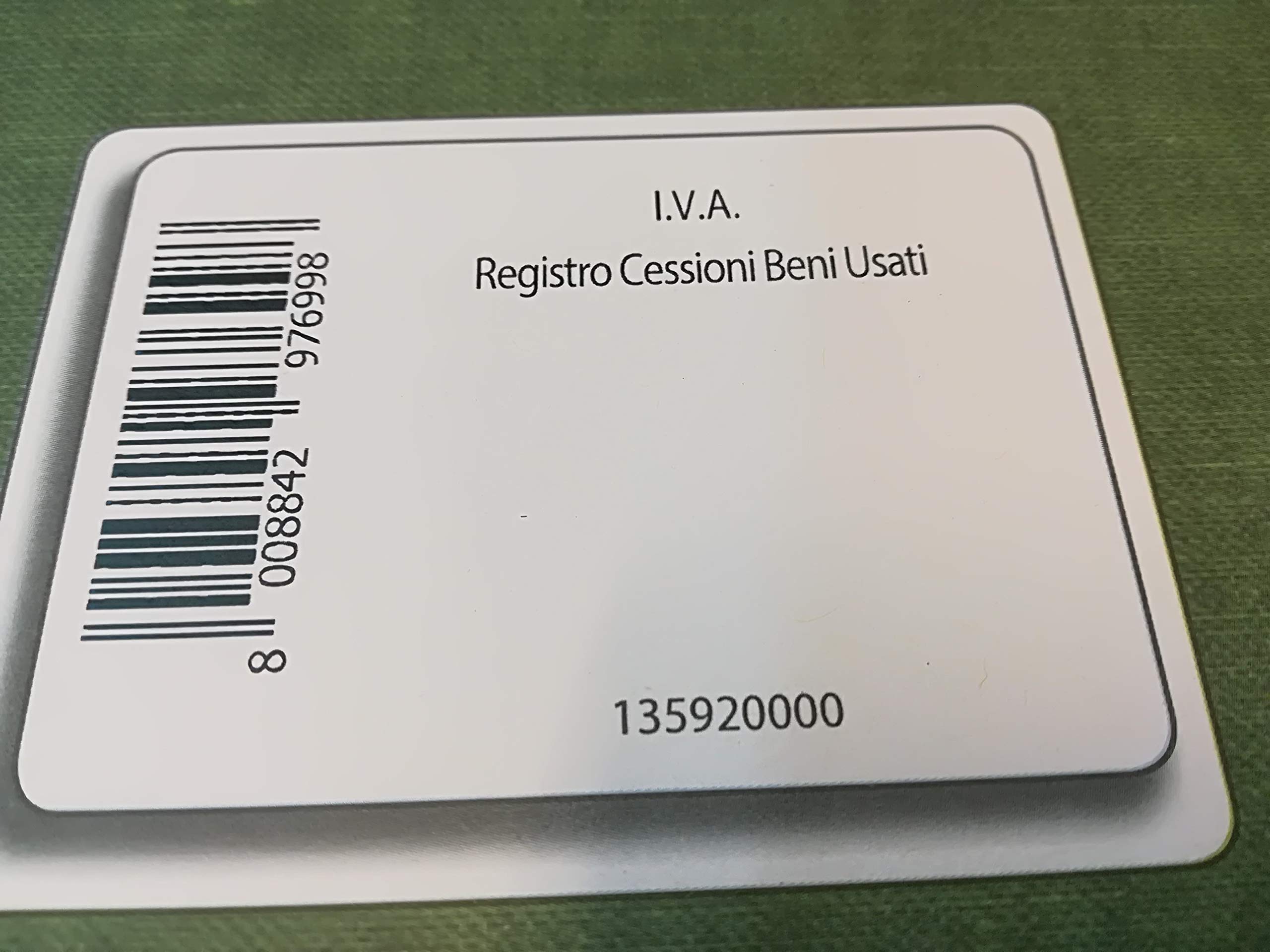 Registro Cessioni Beni Usati I.V.A. - Modello Aggiornato, Per Attivit&agrave; Commerciali E Vendite Di Seconda Mano
