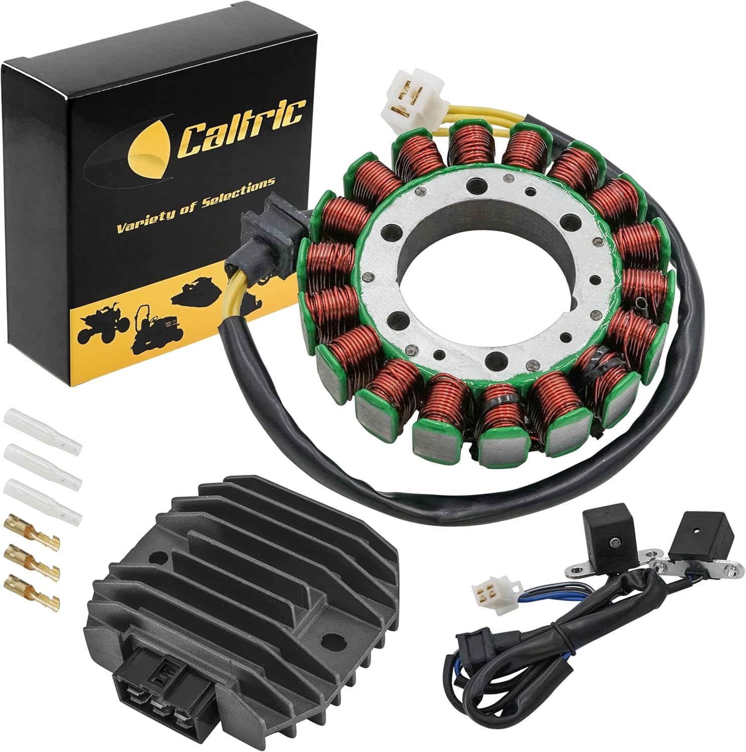 Caltric Stator & Regulator Rectifier Compatible with Kawasaki Vulcan 1500 1500L Vn1500 1996-1999