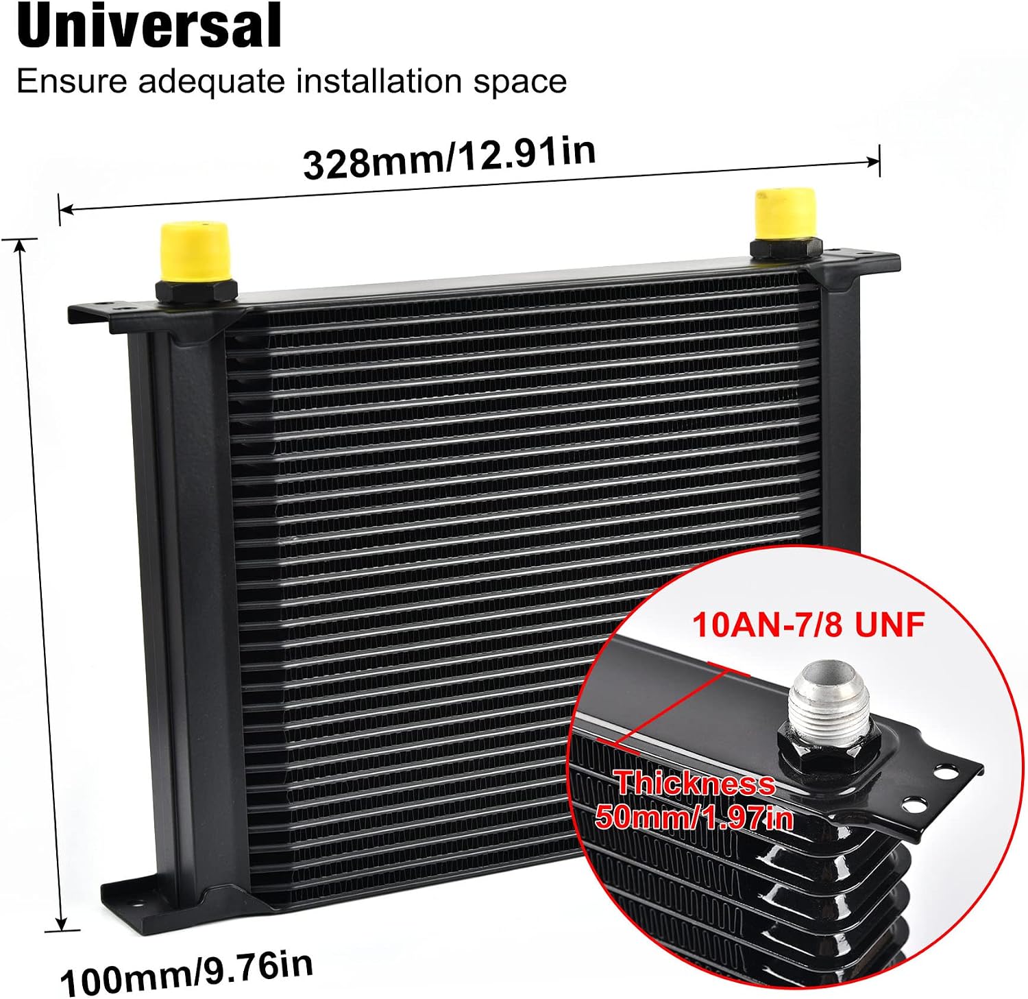 EVIL ENERGY 30 Row Oil Cooler Bundle with 330mm Oil Cooler Mounting Bracket Kit image 4