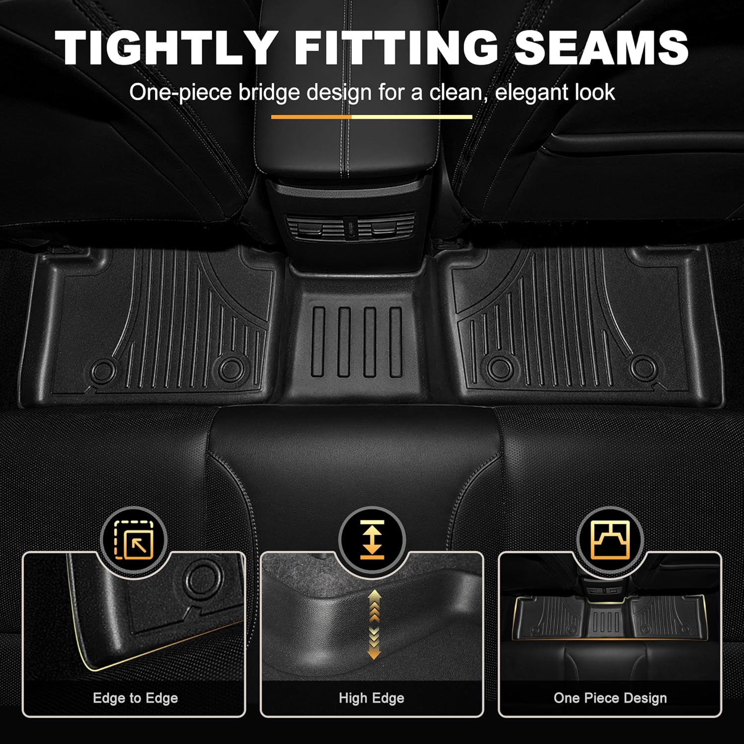 Floor Mats & Cargo Mats Set Fit for Mazda CX-30 2020-2025 All Weather Floor Liners Heavy Duty Car Mats Trunk Liner TPE Heavy Duty Non-Slip Automotive Floor Liners Full Set CX30 Accessories - Image 4