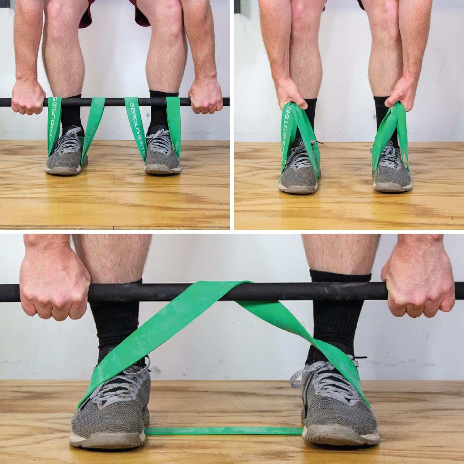 Serious Steel Fitness Short 20" Deadlift Bands | 20" Mini Band (Sold in Pairs)