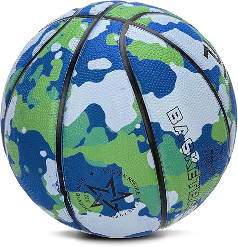 Miniatura 10 de Baloncesto juvenil tamaño 5 (27.5 pulgadas), baloncesto para niños, tamaño 3 (22 pulgadas) para principiantes (niños y niñas), juegos de piscina