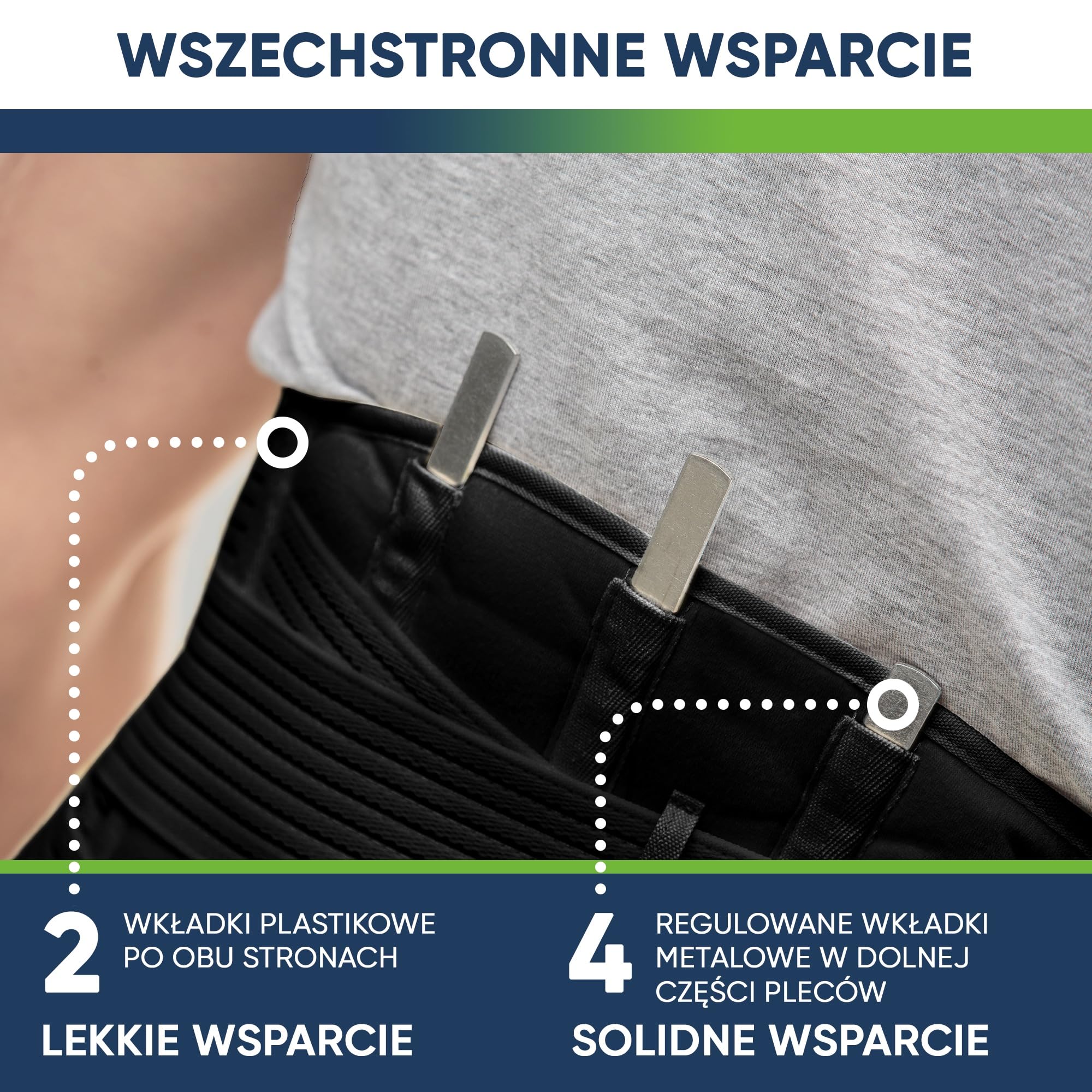 Pas lędźwiowy podtrzymujący plecy aHeal Ortopedyczny Rozmiar 4