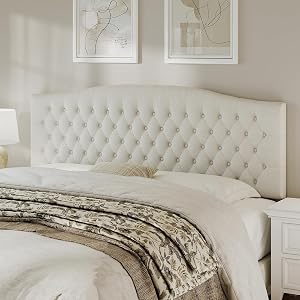 Headboards That'll Transform Your Bedroom (All on Amazon) Classic Tufted Linen Headboard in Ivory (King)