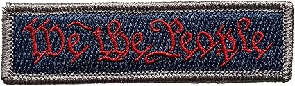 We The People - Tactical Morale Patch - Subdued Silver