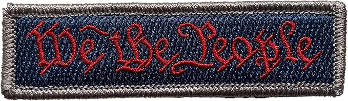 We The People - Tactical Morale Patch - Subdued Silver