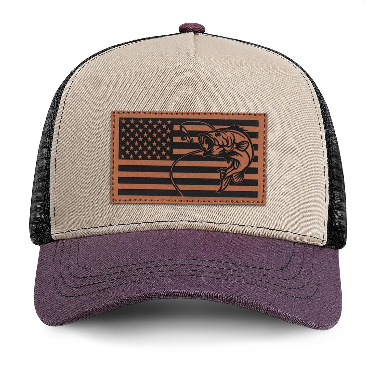 Fishing Hat American Flag Baseball Cap for Men