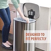 Vista 3 de iTouchless - Bolsas de basura grandes y resistentes para botes de 8 galones, para baño y cocina, para realizar composta y reciclaje en el hogar