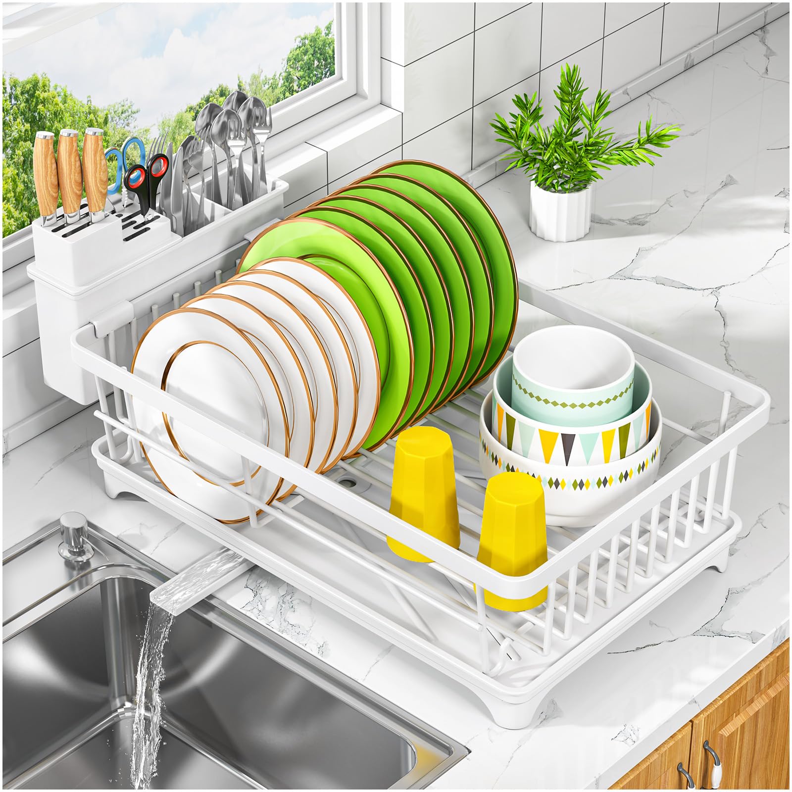 Photo 1 of Kmiectse Dish Drying Rack - White