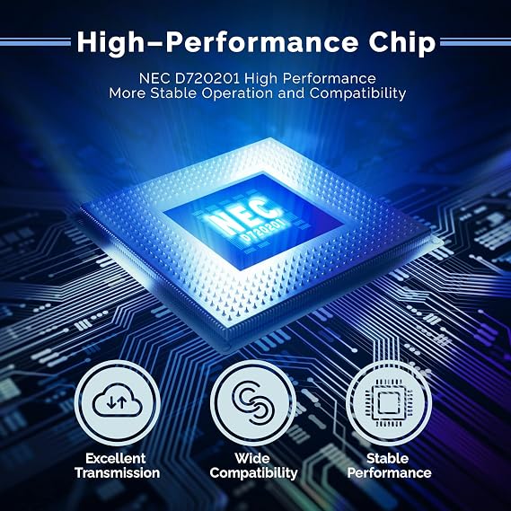 ELUTENG PCIE USB 3.0 Card 7 Ports PCI Expree to USB Expansion Card Super Speed 5Gbps PCI-e USB3 Hub Controller Adapter for Windows 11/10/8/7/XP/Vista