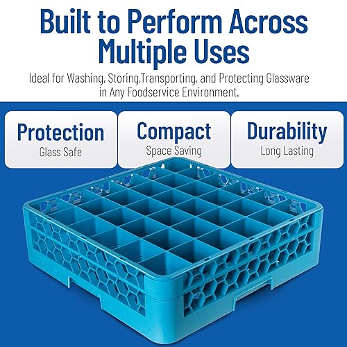 Miniatura 7 de Carlisle FoodService Products Opticlean - Estante dividido de vidrio con 36 compartimentos (4.75 x 2.91 pulgadas) para cocina y restaurante,