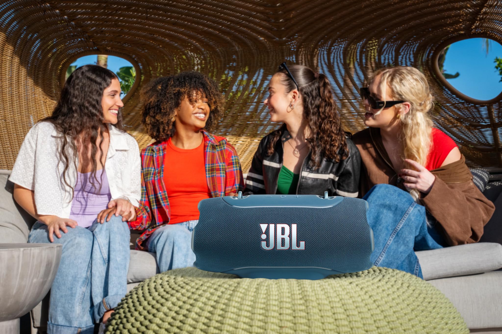 JBL Xtreme 5, Przenośny Głośnik Bluetooth, Niebieski | JBL Pro Sound, Wygodnym Paskiem na Ramię, Wodoodpornością IP68, Wbudowanym Powerbankiem