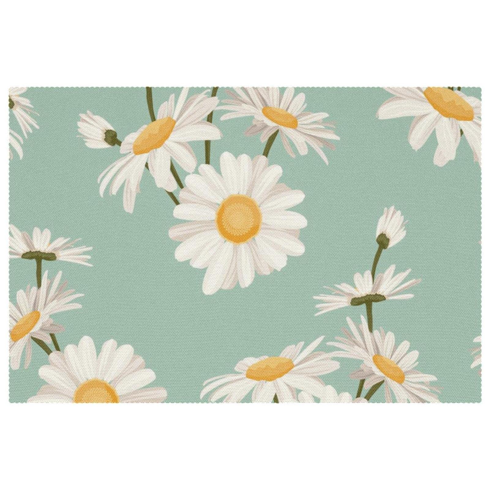 Sets de table camomille 30x45 cm Daisy antidérapants pour repas