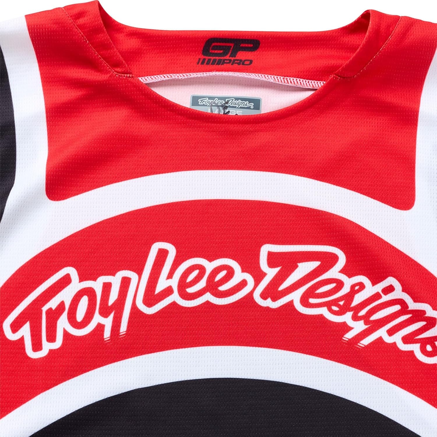 Troy Lee Designs GP Pro Adult Motocross Off-Road Dirt Bike Long Sleeve Jersey, Swerve, Black/Red, Large