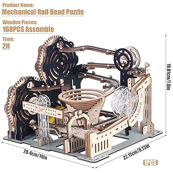 Amazon | LOKEISNA 3D木製パズル 大人用 電動自動木製大理石ラン