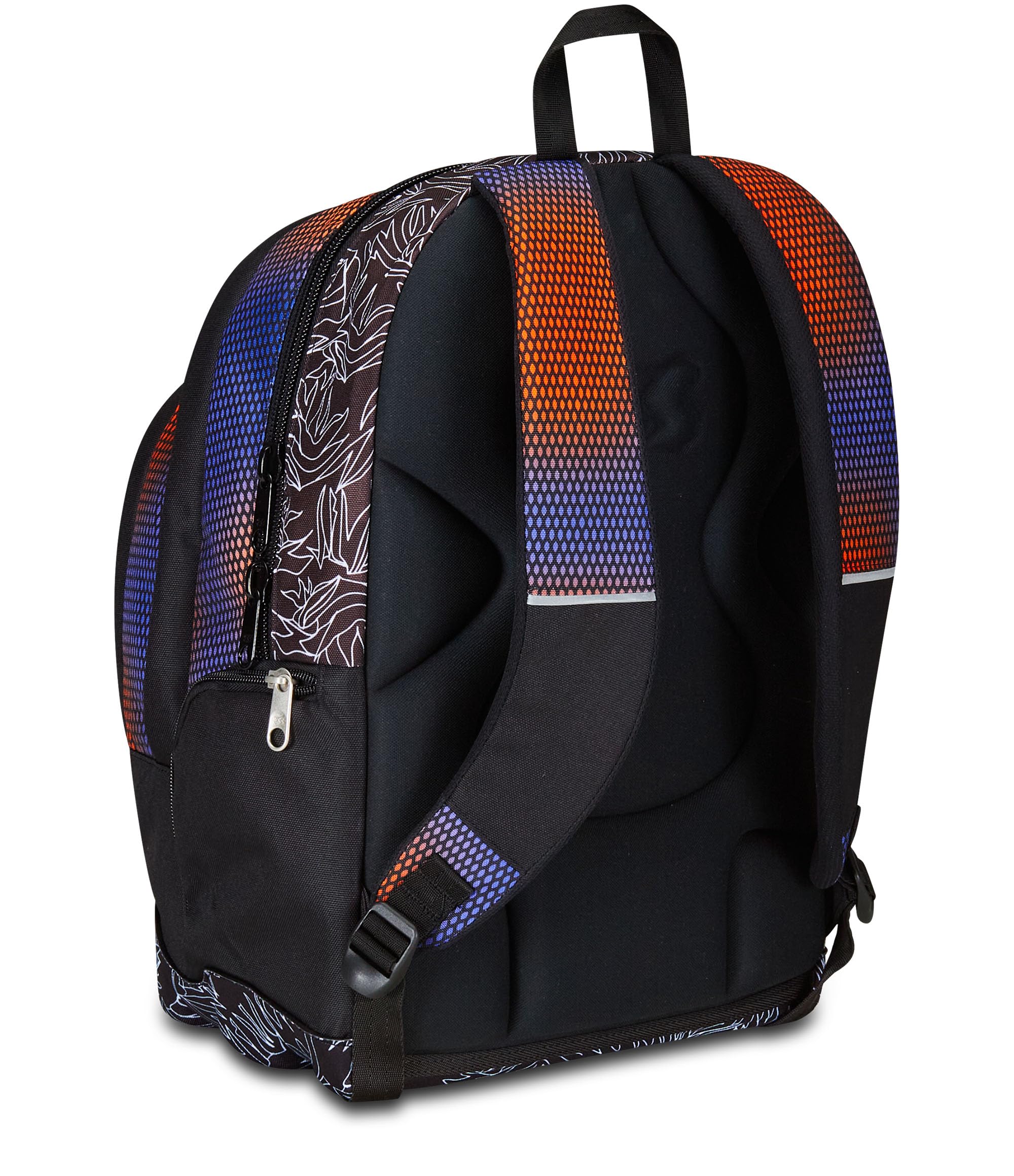 Seven Zaino Scuola Dual, Blu e Arancione, Shadefull Boy, Zaino Doppio Scomparto Con Tasca Porta PC o Tablet, Tasca Porta Borraccia e Organizer, Scuole Medie e Superiori, Bambino Ragazzo