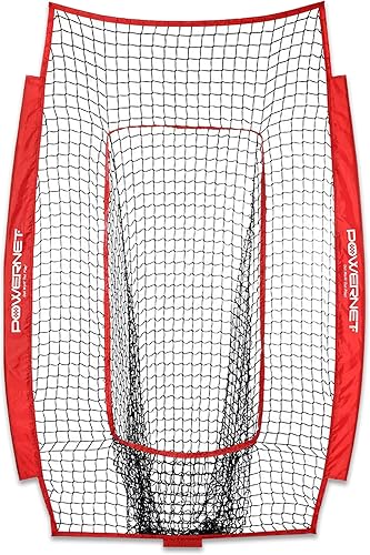 PowerNet Red de entrenamiento Infielder para ejercicios de béisbol y sóftbol (solo red), repuesto Resistente sin nudos Poliéster recubierto de