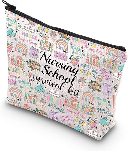 Miniatura 8 de WCGXKO Regalo de enfermera Cosméticos Regalo de Enfermería Escuela Kit de supervivencia Regalo para RN CNA LPV BSN LVP, Bolso, Escuela de enfermería