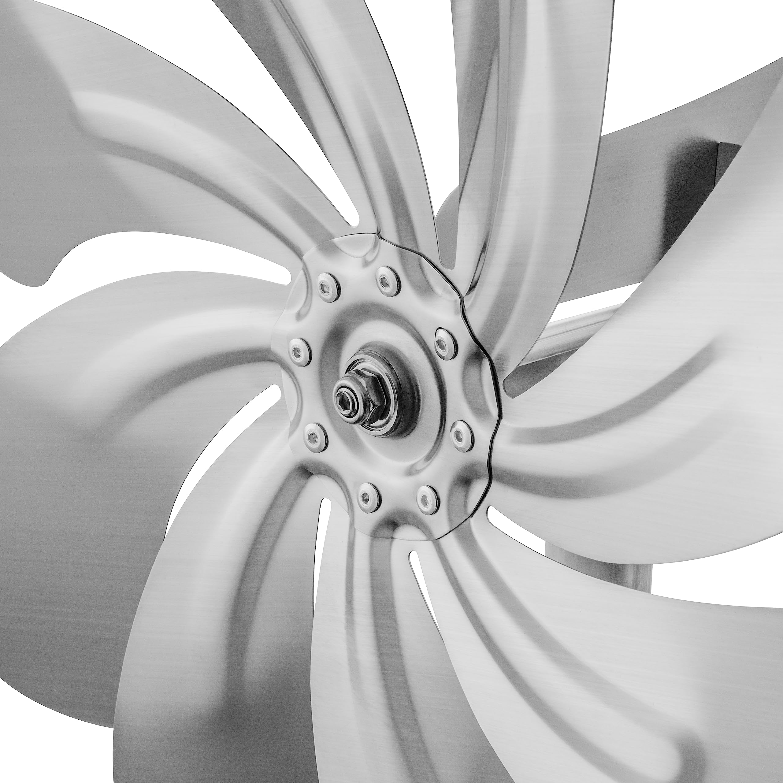 Skarat A1007 - steel4you XXL Windrad Windmühle Speedy40 Plus aus Edelstahl (40cm Rotor-Durchmesser), kugelgelagert, mit Windfahne (360° Grad drehbar) - Made in Germany (75cm)