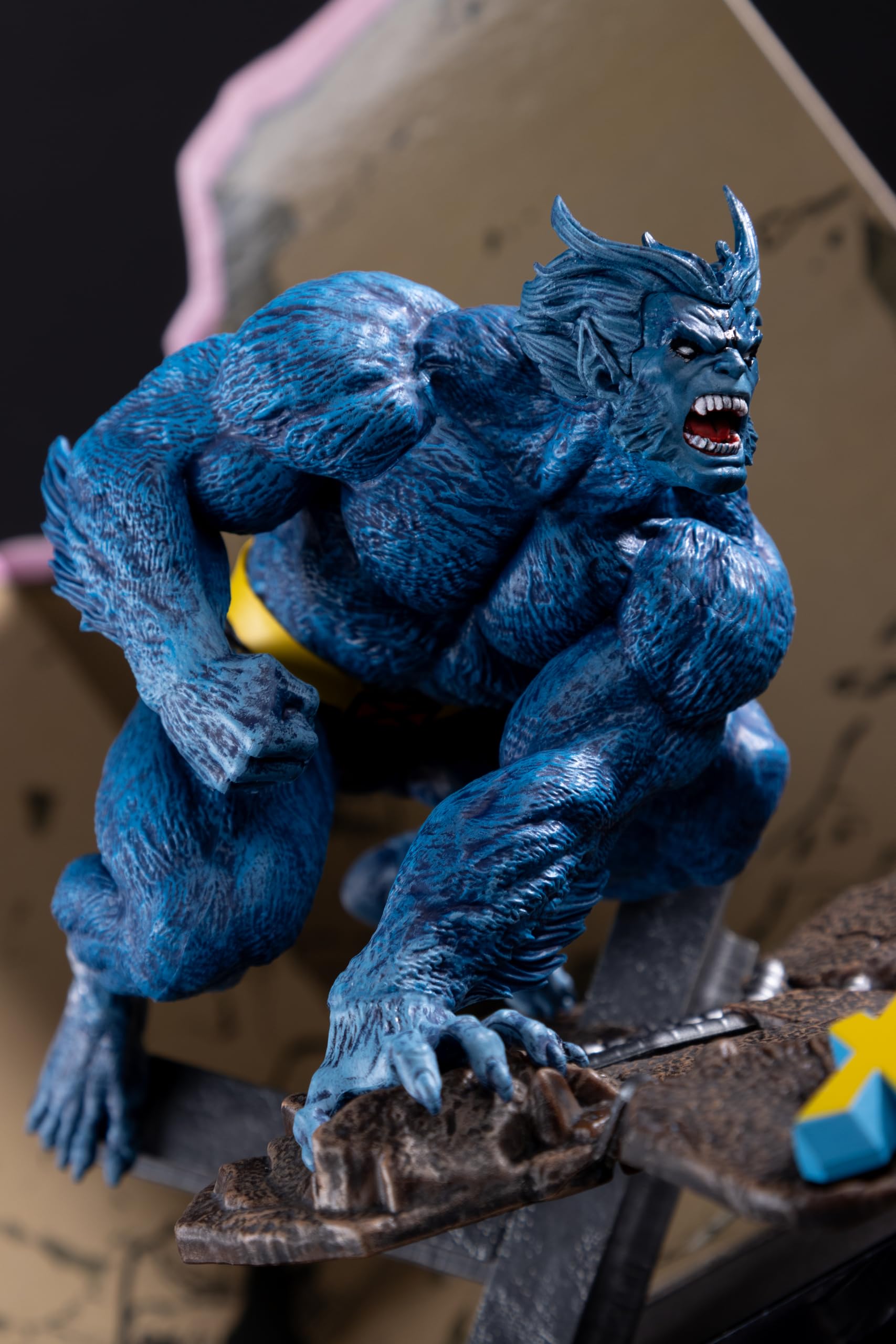 McFarlane Marvel Beast - Juguetes coleccionables a Escala 1:10 con Escena (X-Men #1)