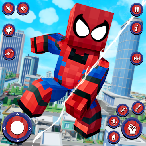 Fliegender Spinnenseilheld Craft Fighter Überlebenssimulator 3D-Spiel