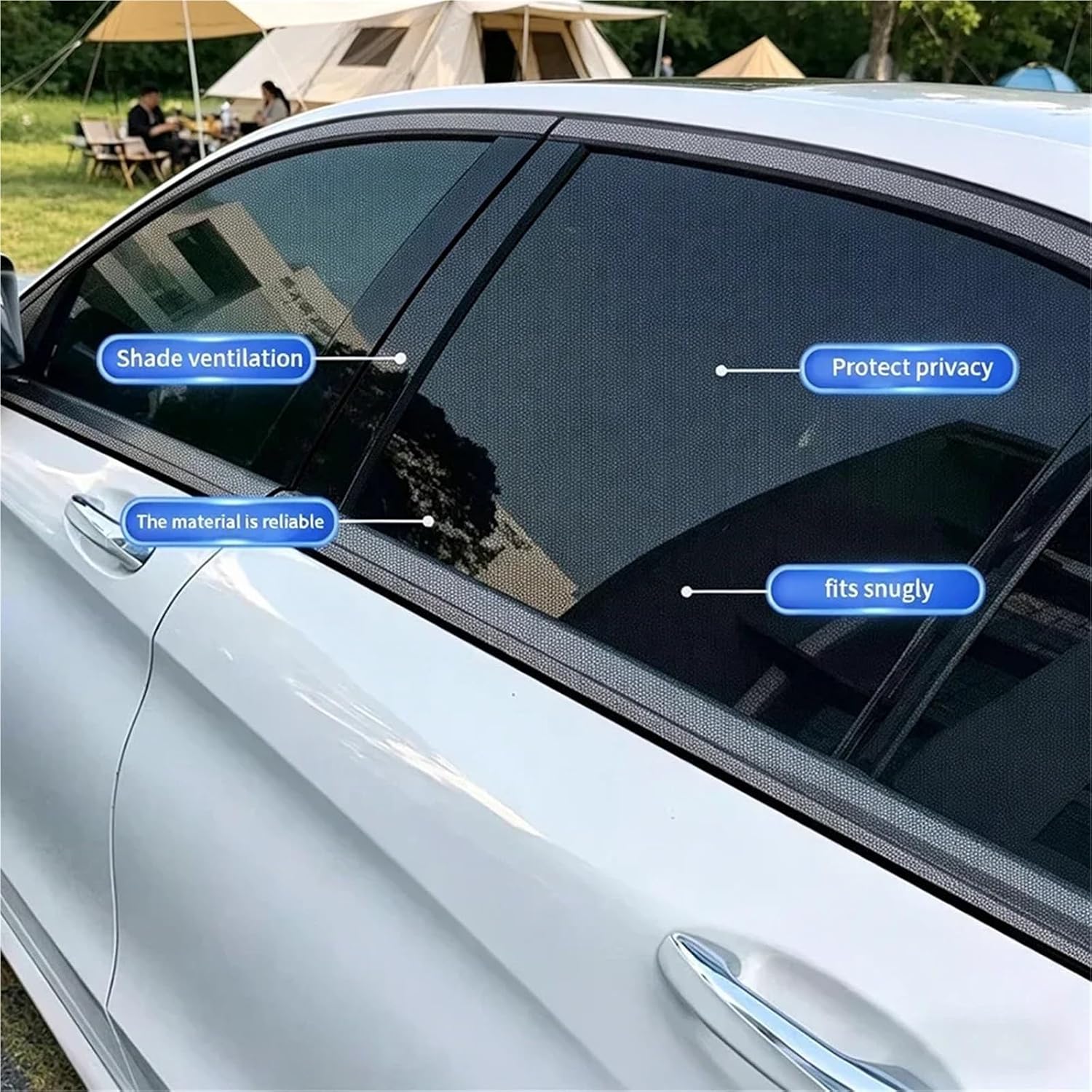 5 Piece Mosquito Net Set SUV Window and Tailgate Sunshade Mosquito Net