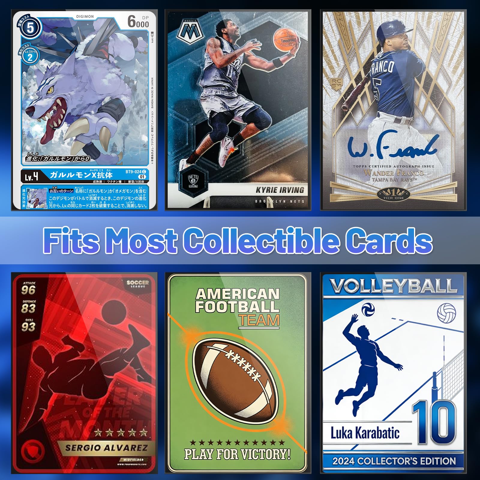 100 bustine protettive per carte, antiscivolo e anti-impronte per Pokémon, fronte trasparente e retro nero satinato, adatte per MTG, TCG, Magic, carte sportive e carte da baseball (66x91 mm)