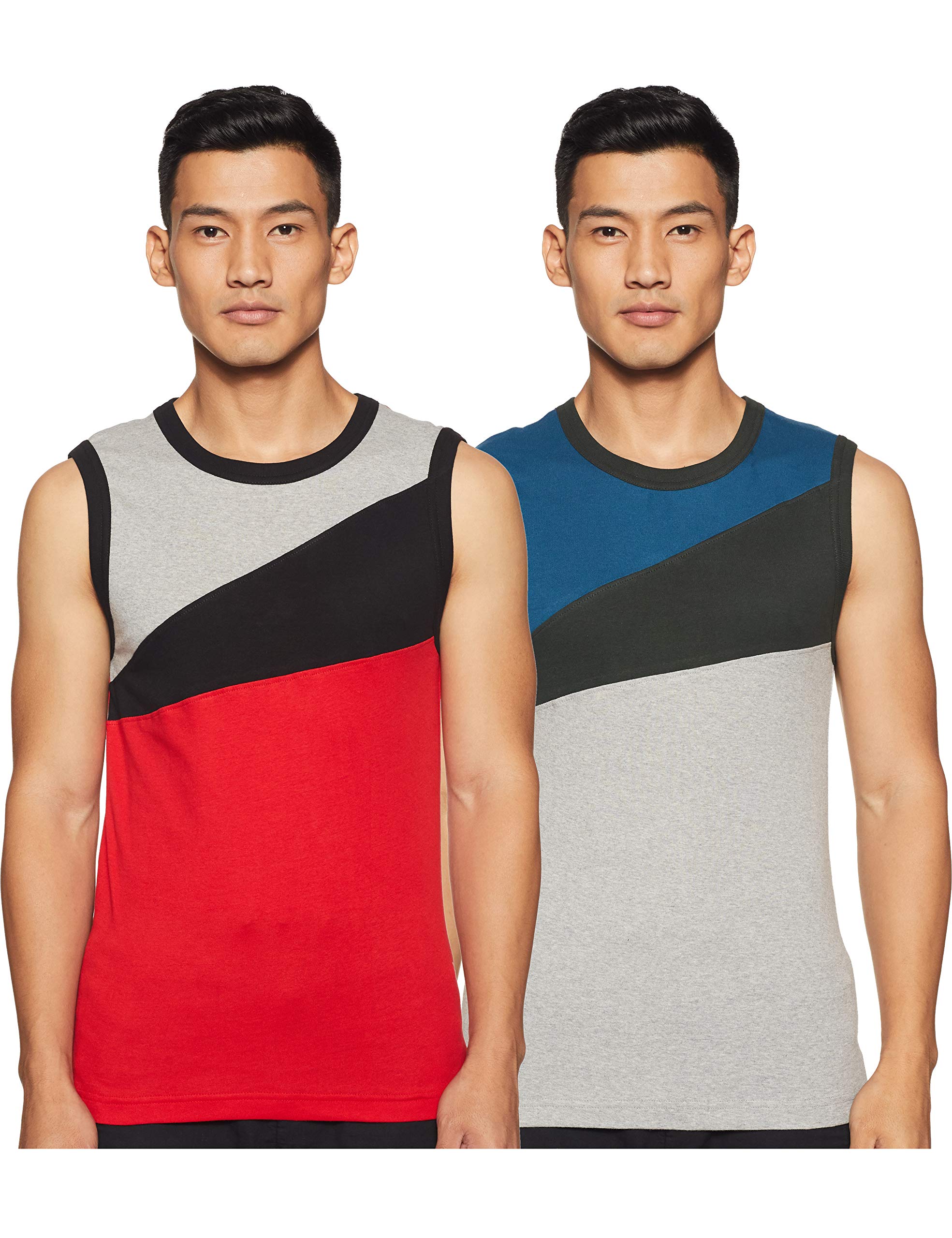 rupa frontline Men's Plain Vest (Color & Prints May Vary) (Pack of 2)( RFLHKV72PF2P00085_Assorted_85 Cm)-picture-18