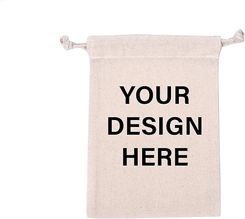 personalised small drawstring bag