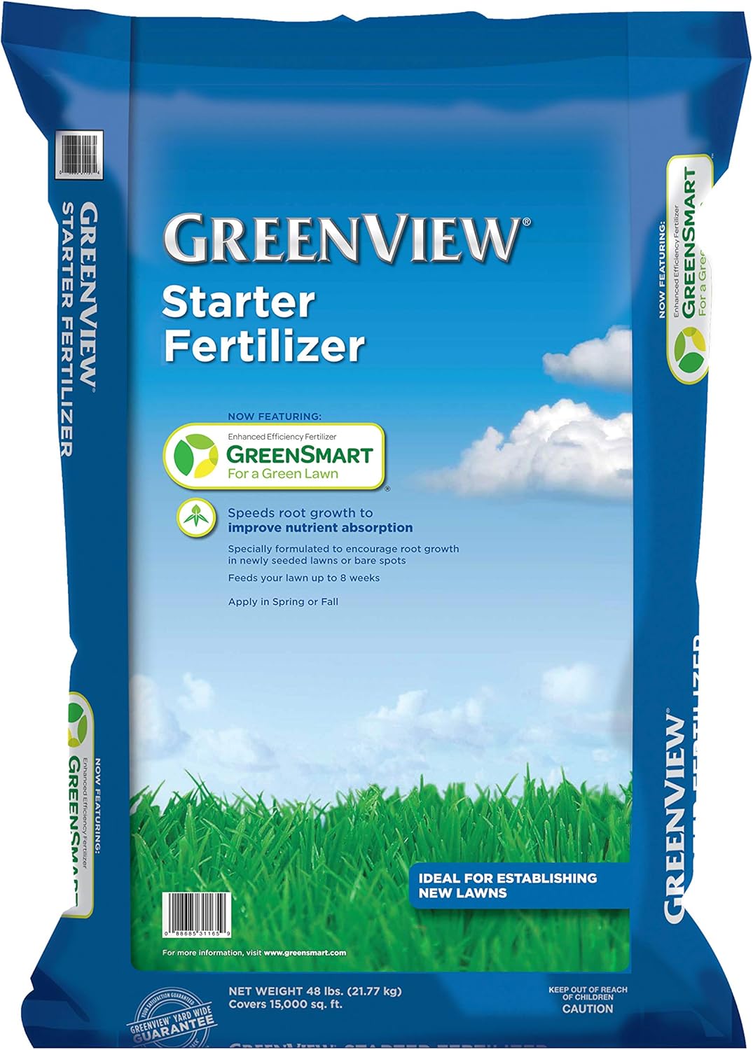 GreenView Starter Fertilizer 48 lb, Covers 15,000 sq. ft.