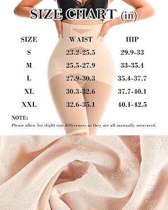Shapewear Tummy Control for Women High Waisted Body Shaper Shorts Compression Thigh Slimmer Butt Lifting Panties