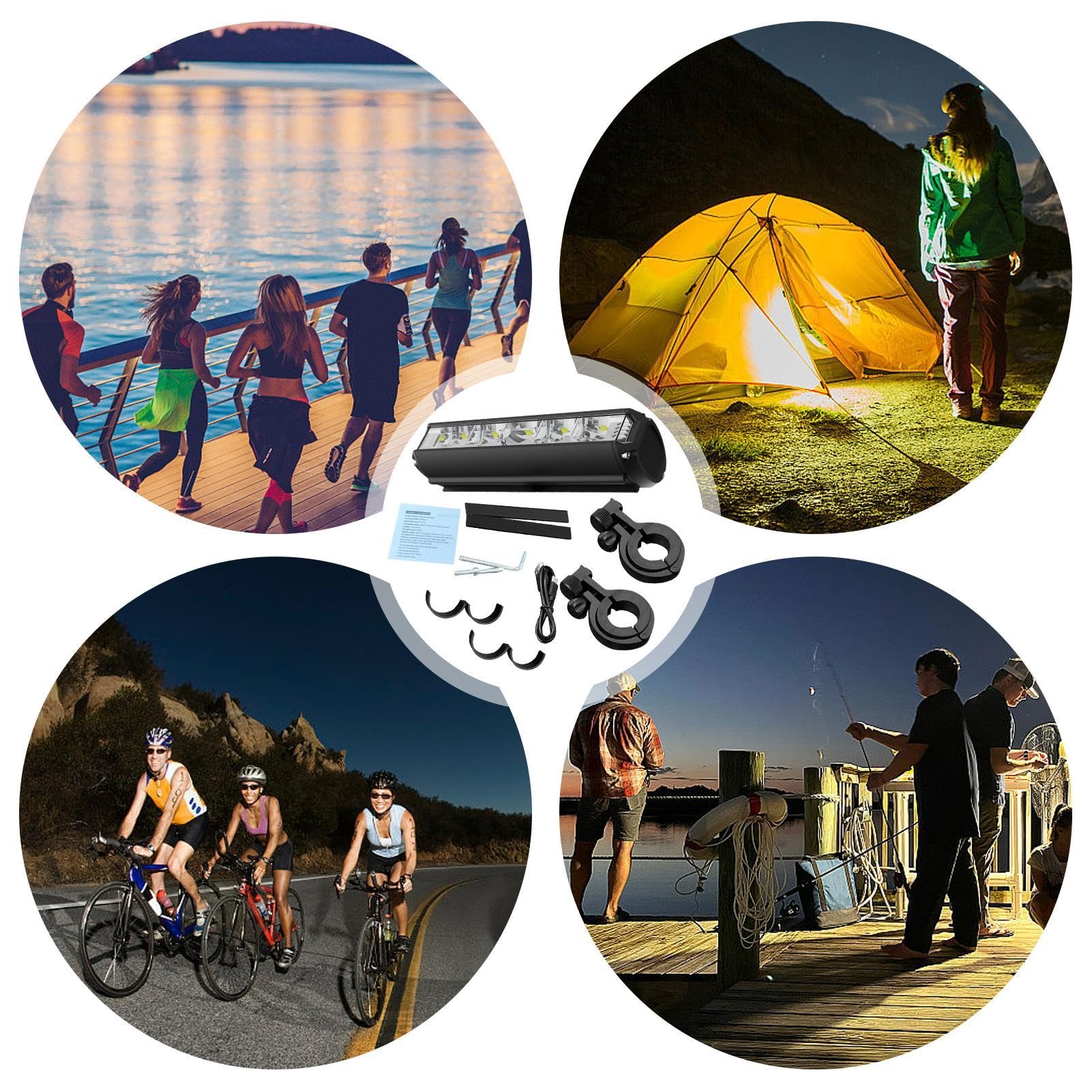Scheinwerfer | Hohe Lumen Superhelles Frontlicht - 1850 Lumen Leistungsstarker Scheinwerfer IPX5 Wasserdichtes Licht für Radfahren, Road Mountain