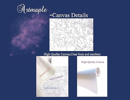 Miniatura 6 de Artmaple Pintura por números solo para adultos, principiantes, estudiantes, lienzo, opción de regalo ideal para el día de Pascua, día de la madre.