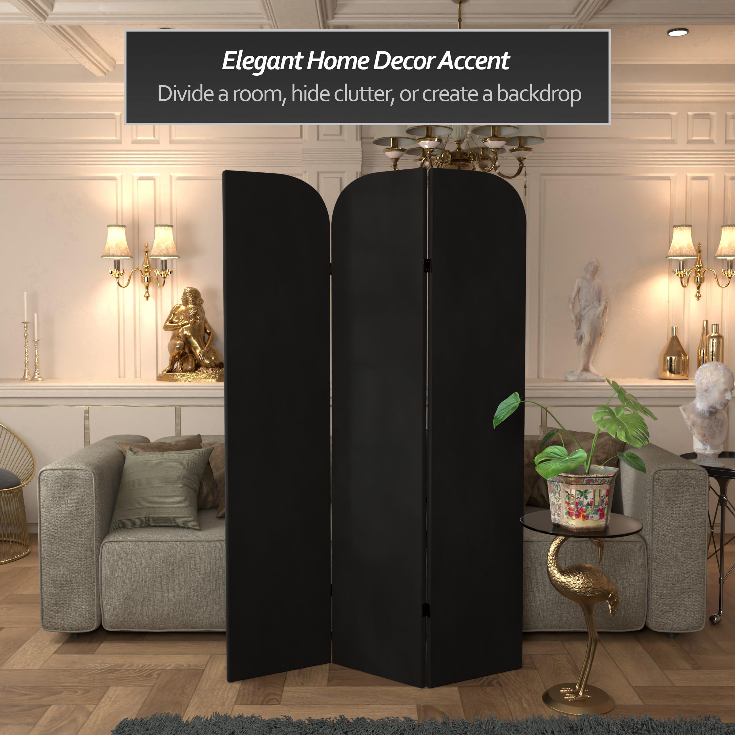 Amazon.com: Red Lantern 6 ft. Modern Arch Velvet Room Divider