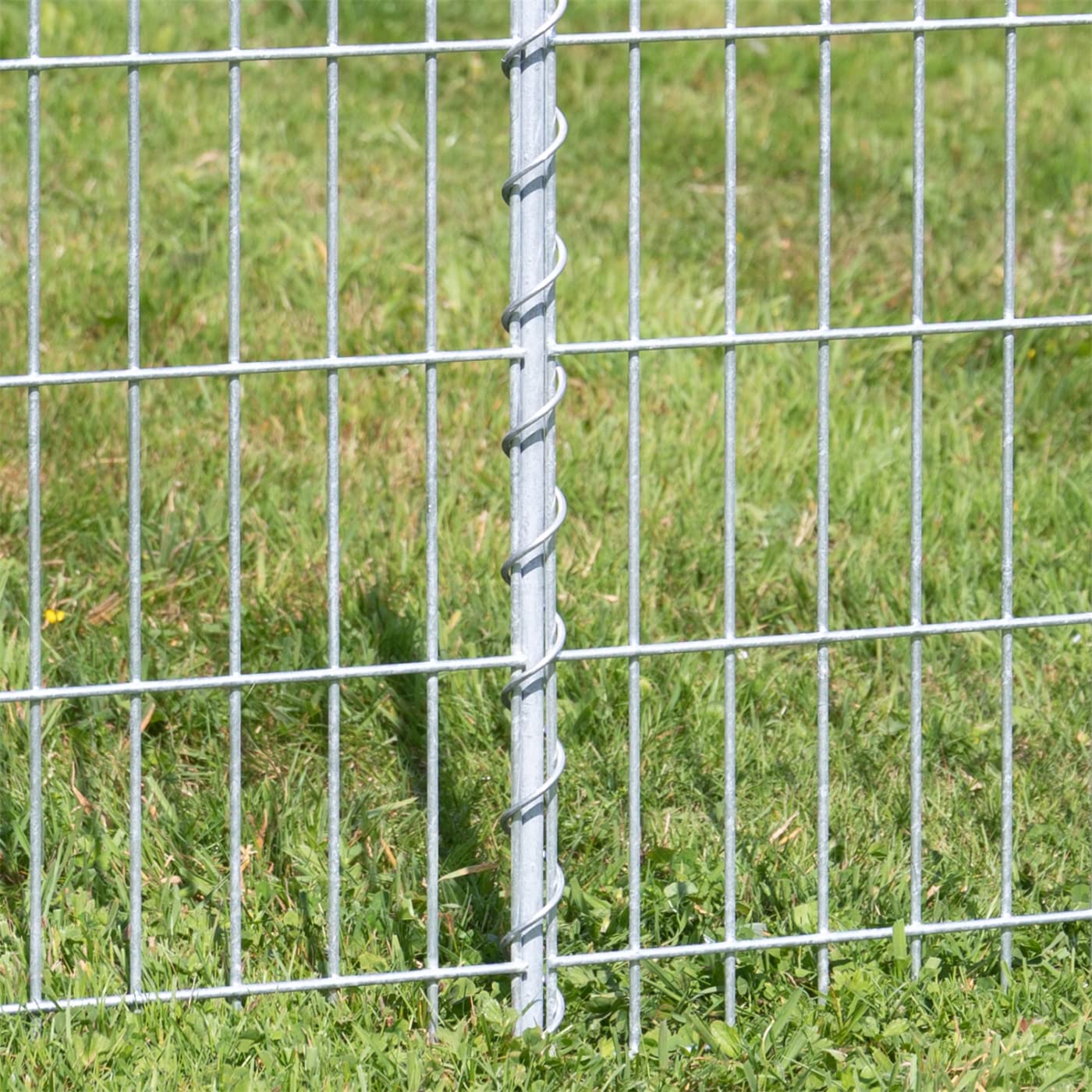 VOSS.garden Steckzaun 80x690cm, verzinkt, Gartenzaun, Hundezaun, Teichschutzzaun, Kleintiergehege, Campingzaun