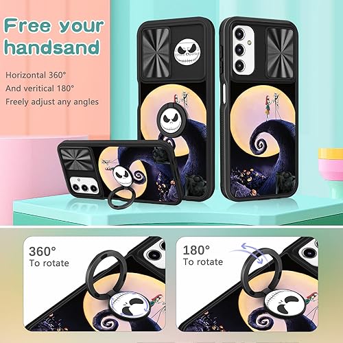 Miniatura 5 de Joyleop Funda 2 en 1 para Samsung Galaxy A13 5G de dibujos animados lindo Moon CP para niñas, mujeres, adolescentes, niños, fundas de teléfono