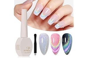 Space Galaxy Kitty Nail Polish - Holographic 9D Cat Eye Effect