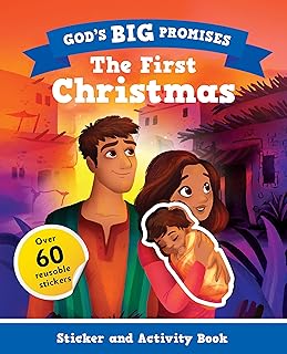 God’s Big Promises Christmas Sticker and Activity Book (Christian Bible interactive book, gift for kids ages 3-7, based on God’s Big Promises Bible Storybook.): The First Christmas