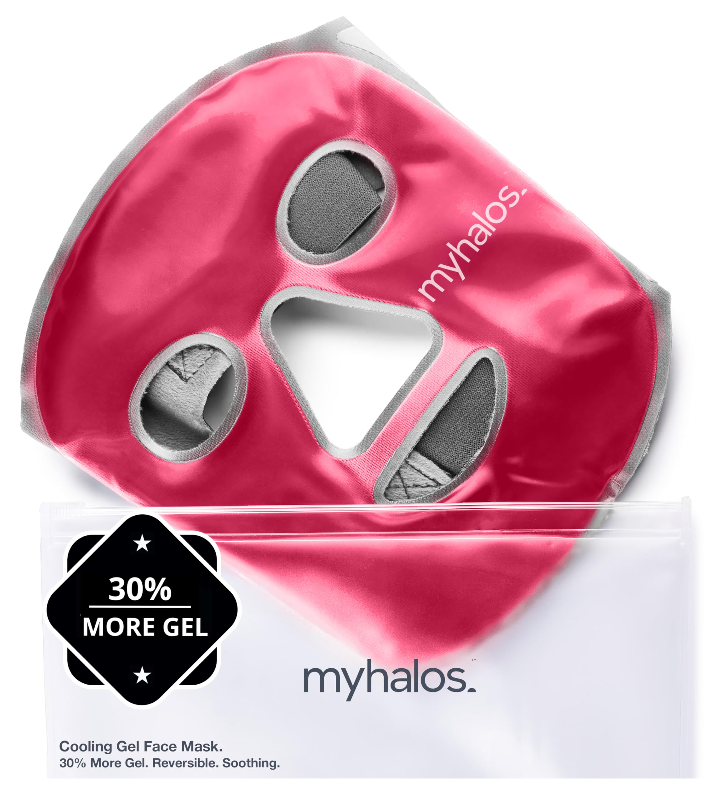 衛生医療用品・救急用品   Classic Disc Face Mask S/M Amazon.com: MyHalos® Ice Face Mask - Frozen Face Mask for Pain