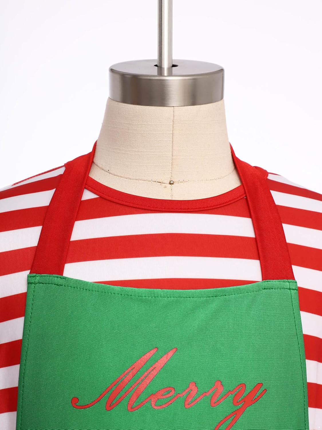 Girls Santa Elf Christmas Dress A Line Gown with Apron Short Sleeve Ice Skating Leotard