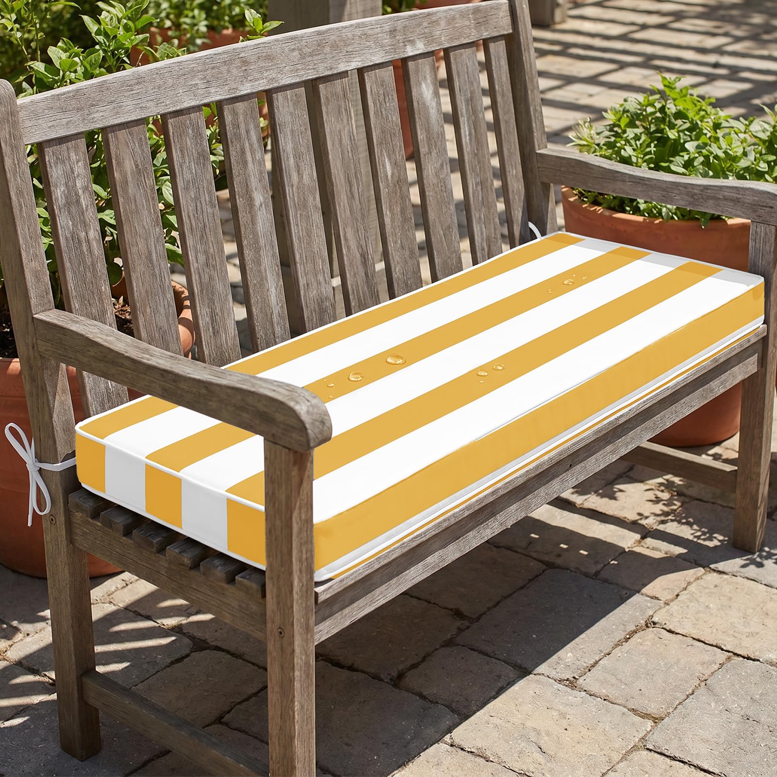 Outdoor Bench Cushion,Waterproof Outdoor Seat Pad,Thick Bench Seat Cushion