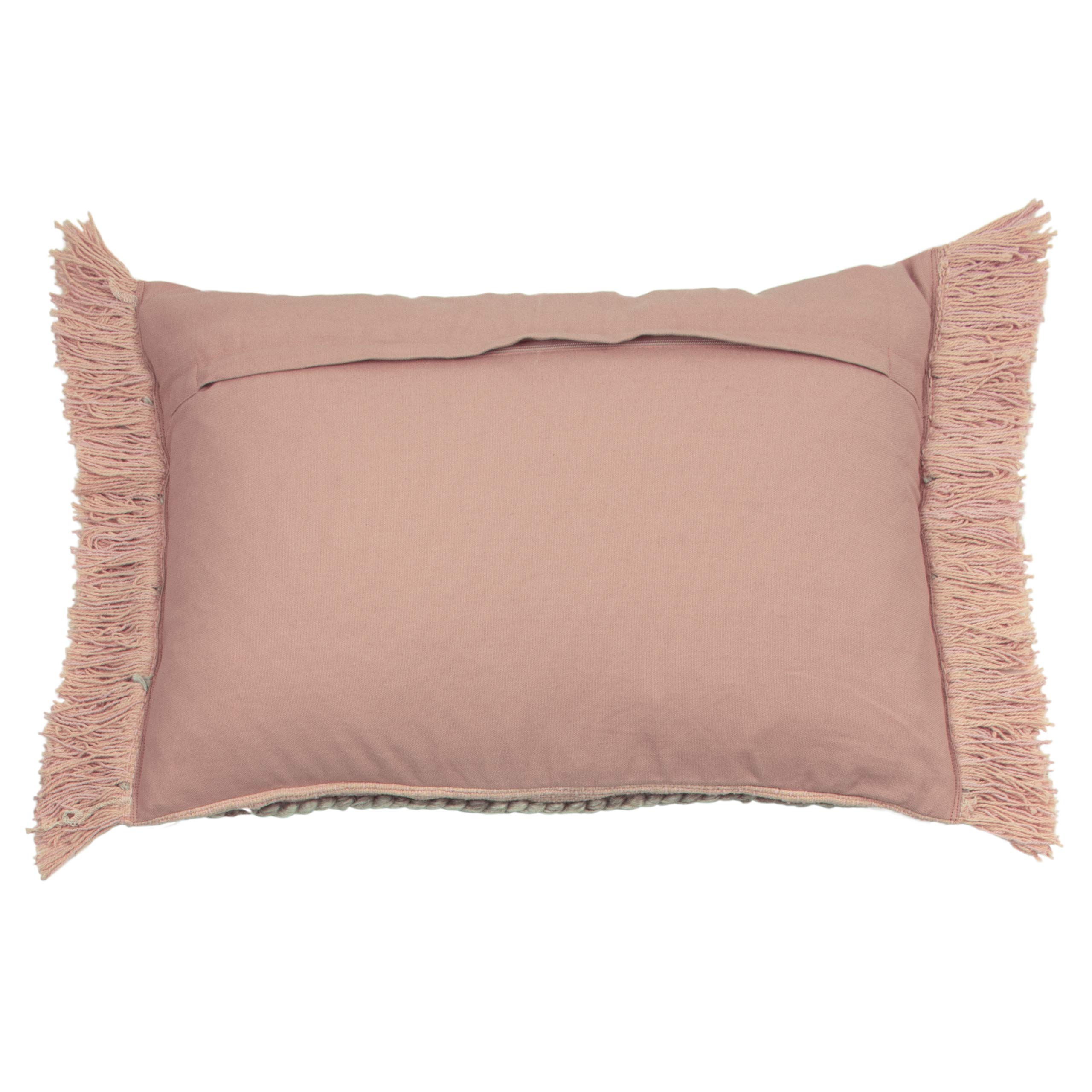 furn. Sigrid Feather Filled Cushions (Twin Pack), Cotton, Polyester, Blush