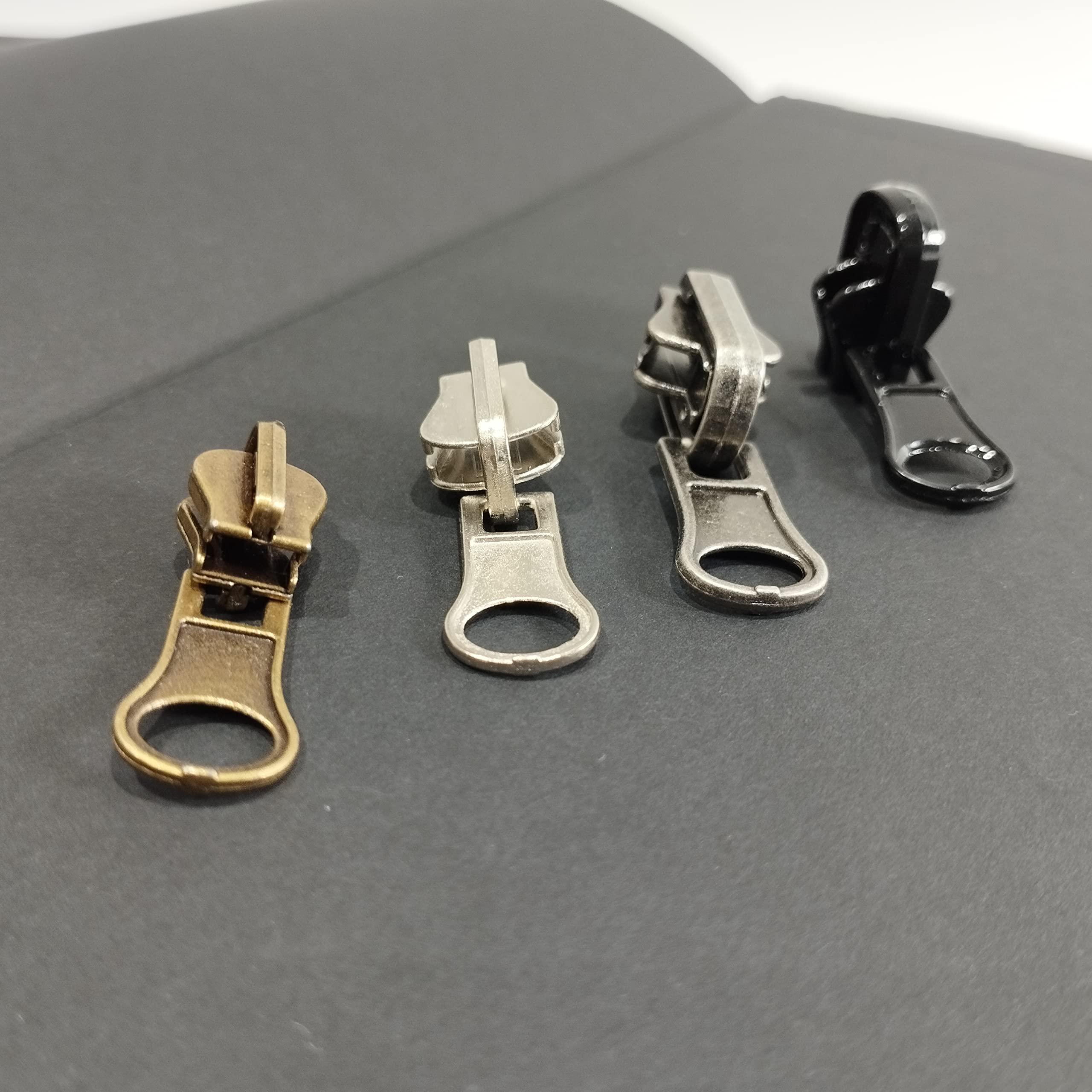 5# Reversible Injected Zipper Slider, 36 Pieces/Tube, Metal Slider, Zipper Puller for Repairing or Assembling a Zipper (5#, 666) - Image 3