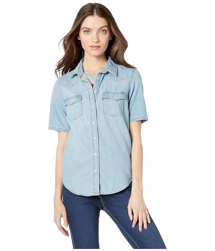 levi's short sleeve western shirt